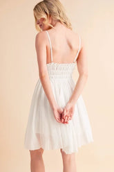 Lace Detail Mini Cami Dress OutfitFlow